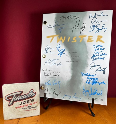 Twister movie script signed - movie,
