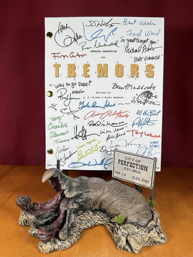 Tremors script signed - script, signed-
