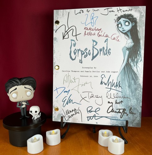 Corpse bride script signed - corpse,
