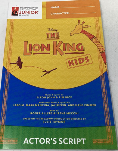 Mti broadway junior the lion - mti, junior,