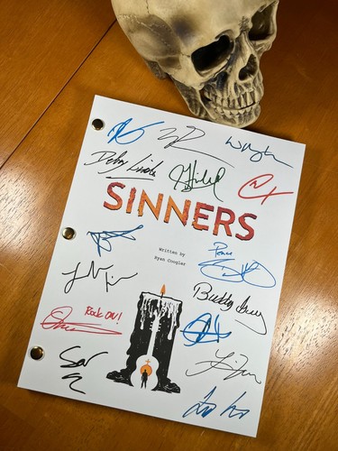 Sinners script signed - script, signed-