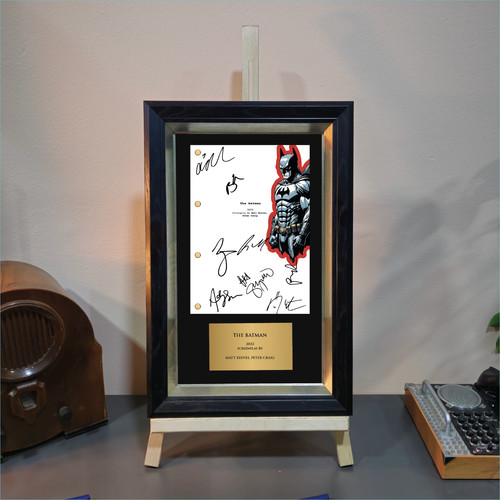 Batman movie script display - batman,