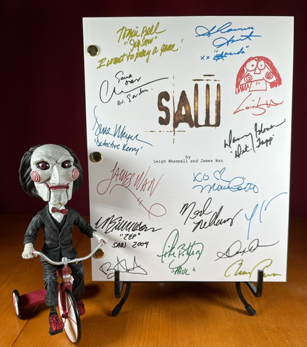 Saw script signed autograph - saw, signed-