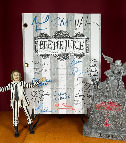 Beetlejuice script signed - script,