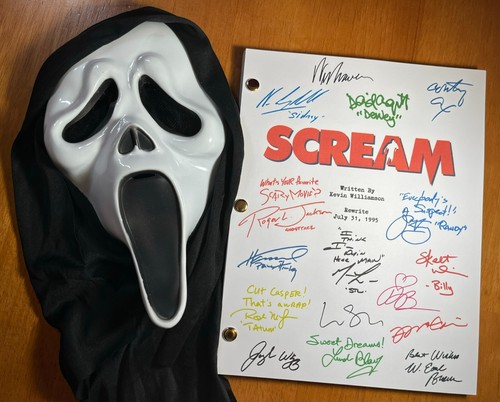 Scream script signed - scream,